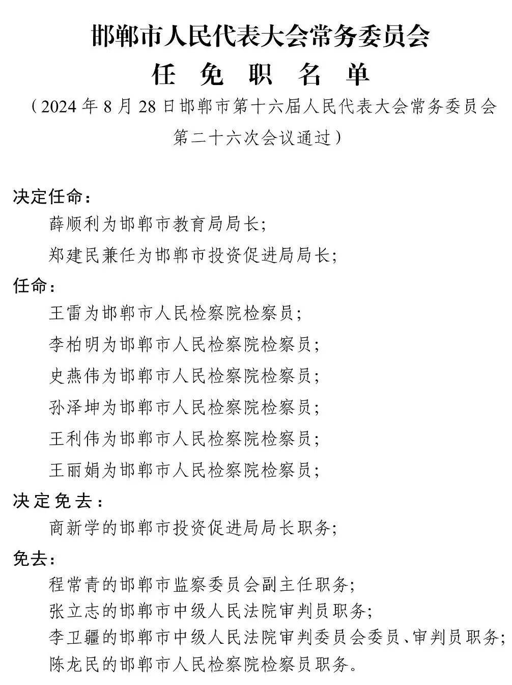 邯郸人才荟萃，喜讯频传：最新人事任命展新篇